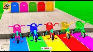 Long Slide Game with 3D Animals &ndash; Cow, Elephant, Gorilla, Hippo & Tiger!