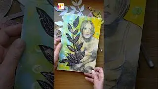 Art Journal pages with gel printing |  IT 148 | Mixed Media