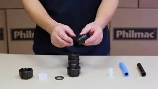 Connecting different sized metric / imperial pipe using a Philmac 3G reducing kit