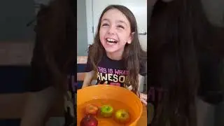 Halloween Fun Bobbing for Apples! 🍎