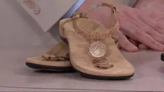 Vionic Orthotic T-strap Sandals w/ Ankle Strap - Lizbeth on QVC