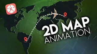 Travel 2D Map Animation in Kinemaster // Creator's Stuff