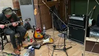 Scott McKeon recording 'New Morning' at Fish Factory Studios London