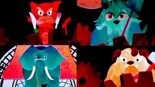 HICKORY DICKORY DICK FALLING ANIMALS WITH BLINGKING ANGEL MIRROR VIDEO EFFECTS ANIMATION