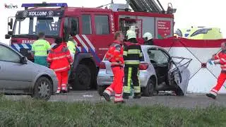 Zwaargewonde bij ongeval in Kollumerpomp