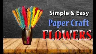 How to make simple n easy Lavender flowers | DIY origami paper flower | easy paper craft ideas