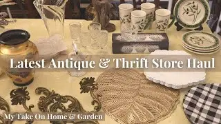 Our Latest Antique and Thrift Store Haul!! // Royal Haeger, Bohemian Crystal, Baroque Wall Sconces