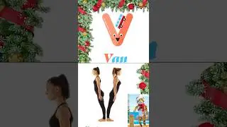 Буква V алфавита - Карточки ABC @FunDayKid