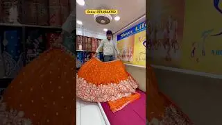 Lehenga wholesale market in Surat | Designer handwork, and beats work lehenga | #explore #trending