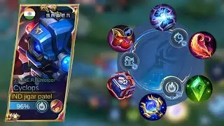Top Global Cyclops New Best Build And New Revamped Emblem Set !! Mobile Legends Bang Bang