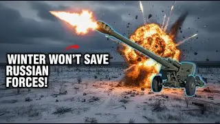 Ukraine Artillery Strikes Russia Through Frozen Hell!!