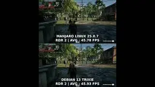 Debian 13 Trixie VS Manjaro 25.07 | Linux Gaming FPS Benchmark Test (2025)