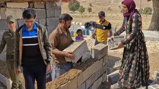 Leila's difficult life in the mountains with her disabled child and building a bathroom