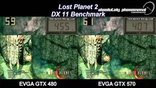 EVGA GTX 480 Vs GTX 570 Lost Planet 2 Shootout