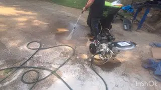 Simpson 3400 psi 2.5 gallon pressure washer, unboxing, assembly and demo