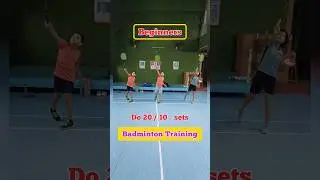 Badminton training for beginners #shorts