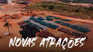 Sobrevoando a obra do Maior Parque Tem&aacute;tico da Am&eacute;rica Latina - Cacau Park