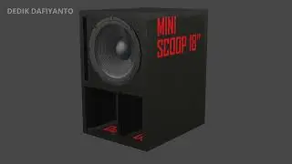 MINI SCOOP 18 INCH SCOOPER BOX SPEAKER 18 INCH SEJUTA UMAT