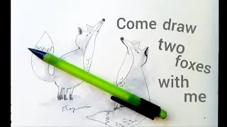 Creative animal's illustration Ideas🦊(fox) #illustrations #illustrative #art #fox drawing #animals