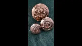 пуговицы Адмирала Военно морского флота ВМФ 15 лент Обзор Герб СССР на якорях 24 мм, 18 мм, 14 мм
