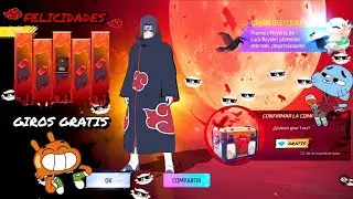 SACANDO TRAJE LEGENDARIO CONJUNTO DE ITACHI UCHIHA 💎😱 EN TORRE DE TOKENS FF X NARUTO SHIPPUDEN