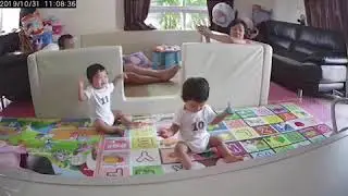 แอบดูแฝด ตอนเพิ่งเริ่มหัดเดิน 1y2d | 3 Cher Family