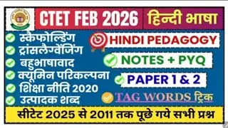 सीटेट 2026 सम्पूर्ण हिन्दी PEDAGOGY | क्यूमिन परिकल्पना | ट्रांसलैग्वेजिंग | स्कैफोल्डिंग| NEP 2020‪