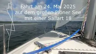 Segeln auf dem gro&szlig;en Pl&ouml;ner See mit einer Sailart 18
