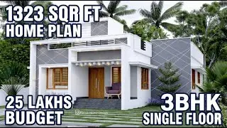 25 Lakhs Budget Home Plan and Design | 1323 Sqr ft | Single Floor | East Facing