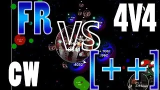 Agar.io - Pluses [++] VS French Squad FR - CW [4v4]]