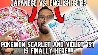 POKEMON TCG SCARLET AND VIOLET 151 IS FINALLY HERE! (ENGLISH VS JAPANESE SET!)