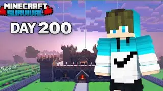 Minecraft 200 days survive Minecraft survival world #gaming 