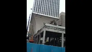 Seattle's Rainier Tower, new construction on north side, December 2017