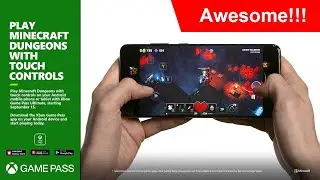 Xbox Game Pass Ultimate Cloud Gaming - Minecraft Dungeons with Touch Controls