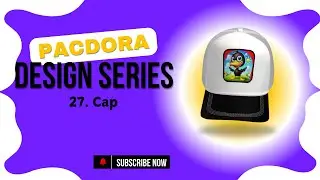 How to design a 3d Cap Mockup || Day 27 || Pacdora