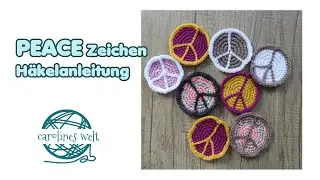 PEACE Zeichen H&auml;kelanleitung  - Yarnbombing Woolinale