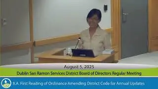 DSRSD Board Meeting 8-5-2025