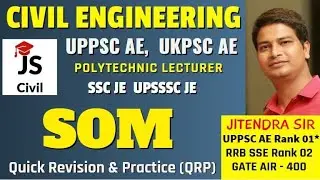 QRP session - 01 ||SOM I UPPSC-AE/UKPSC-AE /polytechnic lecturer I Civil Engg I By Jitendra Sir