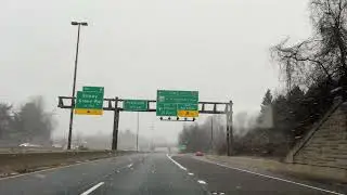  Sudden Snowfall While Driving in American Streets | Relaxing ASMR#asmr #driving #snow 