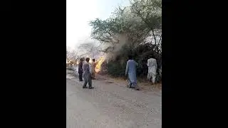 Burning homes of poor people. @Schedule-Caste-Council #schedulecastecouncil #farmerchallenges