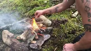 Extremely simple &rdquo;old school&rdquo; bushcraft trip. No modern camping equipment. Fantastic nature.