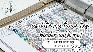 WE LISTEN AND WE DON'T JUDGE 😆 | update my PlannerKate favorites binder with me!