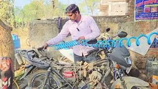 Honda Dream 110 bike ki full service kaise hota hai dekhiye होंडा ड्रीम 110 🚳 की फुल सर्विस देखिए।