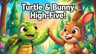“Turtle and Rabbit 🐢🐇 | Two Best Friends | Funny Cartoon Story for Kids”