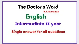 Doctor's word, English II year Intermediate.. single answer for all questions
