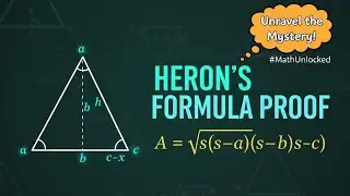 Proof of herons formula,