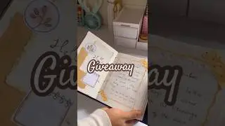 Journal with giveaway update🤎🤩#giveaway #journal #trending |aysh artz