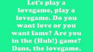 Lovegame by Lady Gaga *Lyrics*