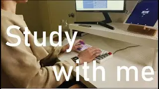 Study With Me | 1 hour SK61 stock keyboard typing sounds + chill lofi playlist
