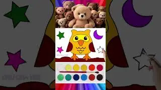 Learn how to paint Owl #shorts